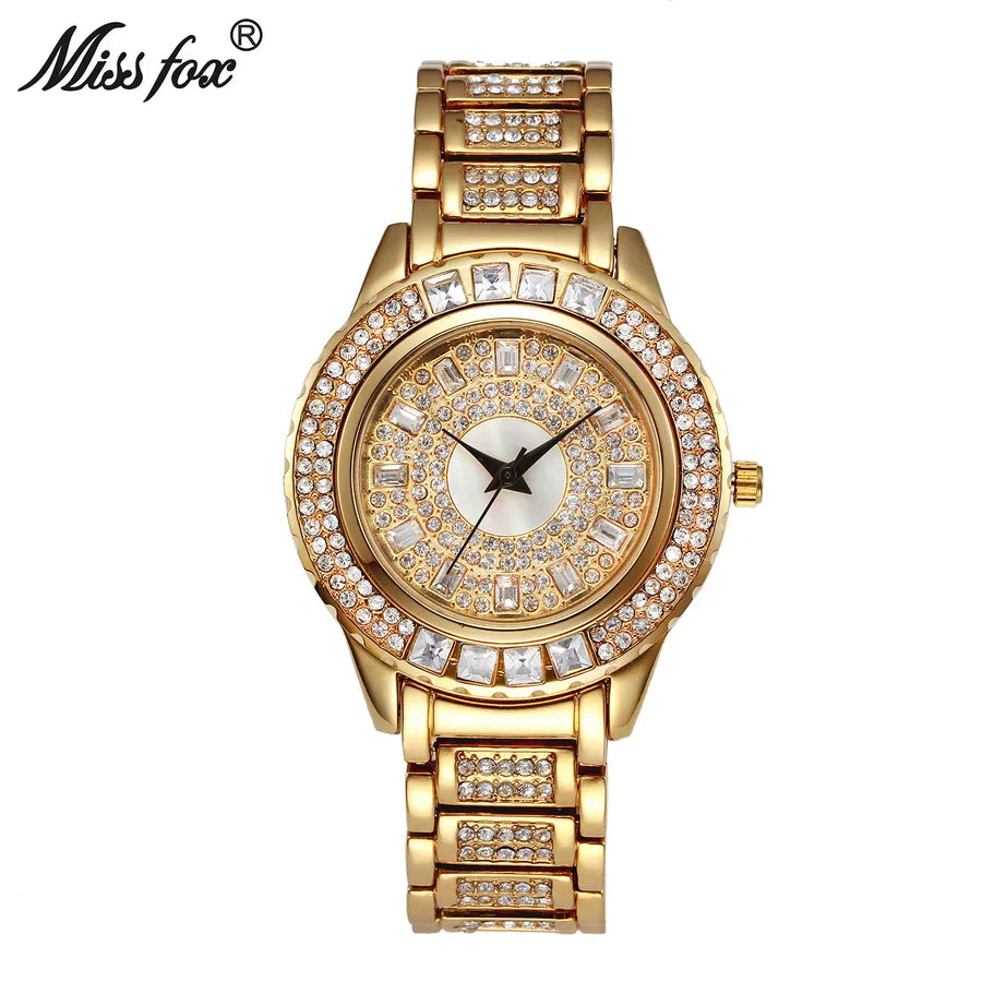 Casual Geometric Double Side Snaps Quartz Women's Watches