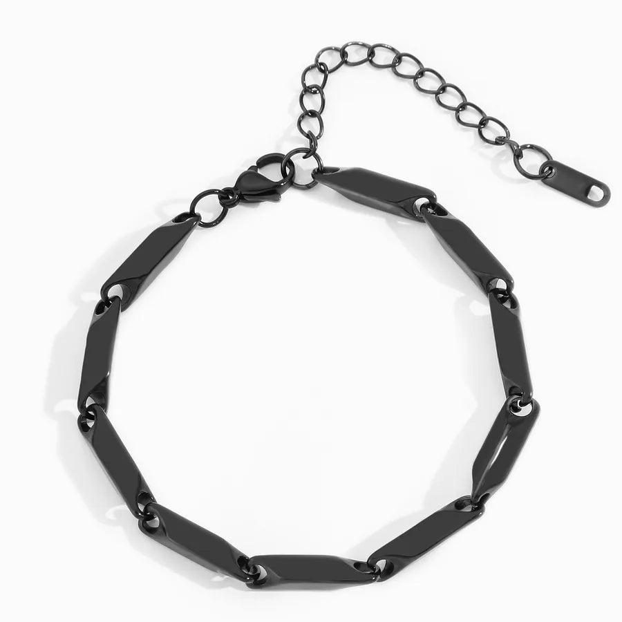Simple Style Rhombus 304 Stainless Steel  Bracelets In Bulk