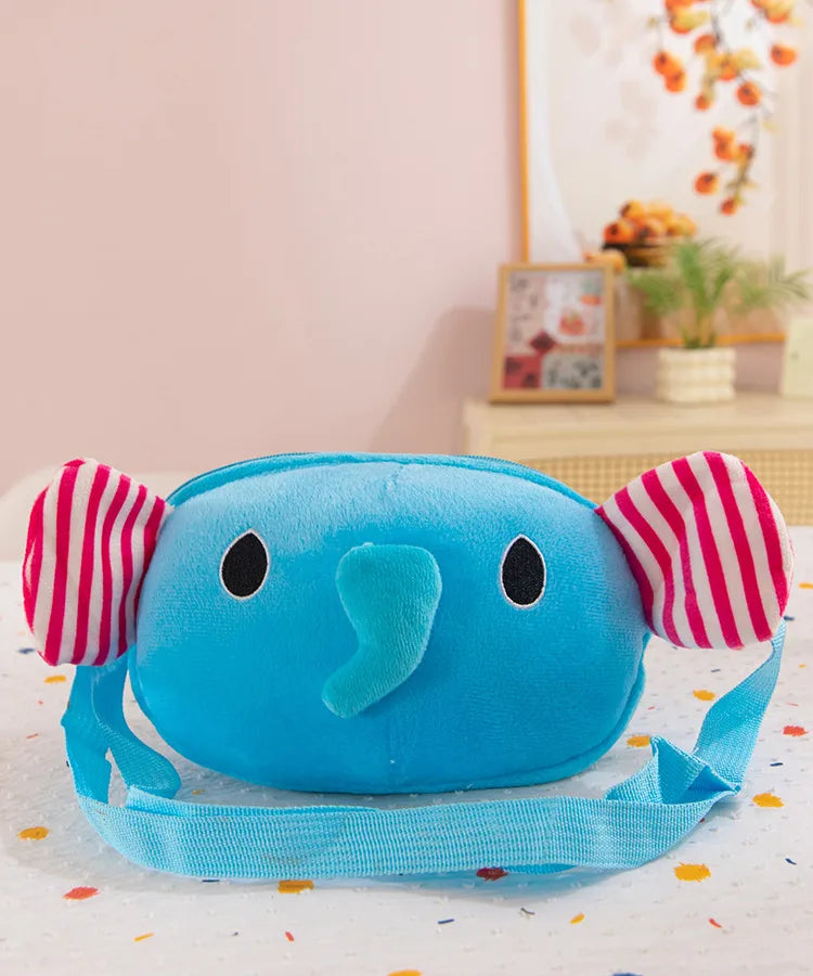 Cute children's cute zoo lion tiger series slung bag doll machine children's fun single back wholesale