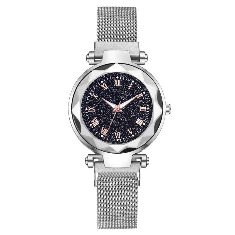 Simple Style Starry Sky Suction Buckle Quartz Watch Women's Watches