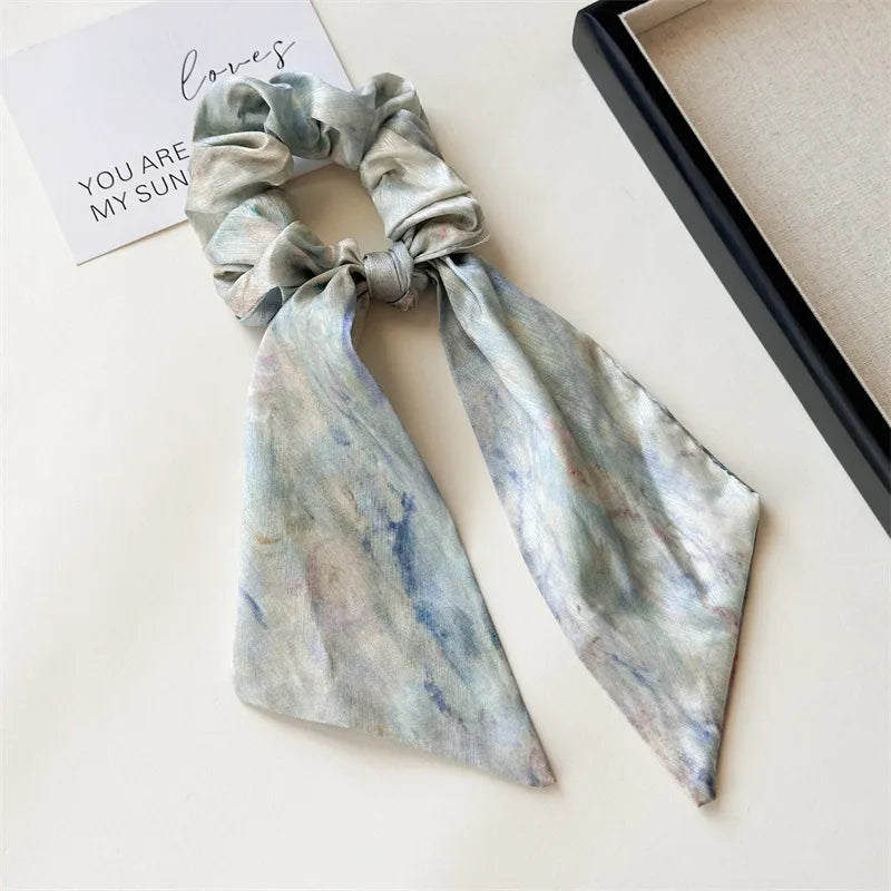Casual Lady Advanced Sense Women's Printing Cloth Hair Tie