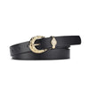 Elegant Simple Style Geometric Pu Leather Alloy Women's Leather Belts