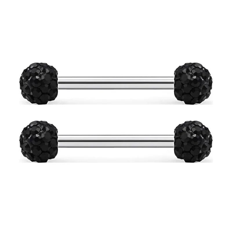 1 Pair Nipple Rings & Studs Simple Style Classic Style Solid Color 304 Stainless Steel Plating Nipple Rings & Studs