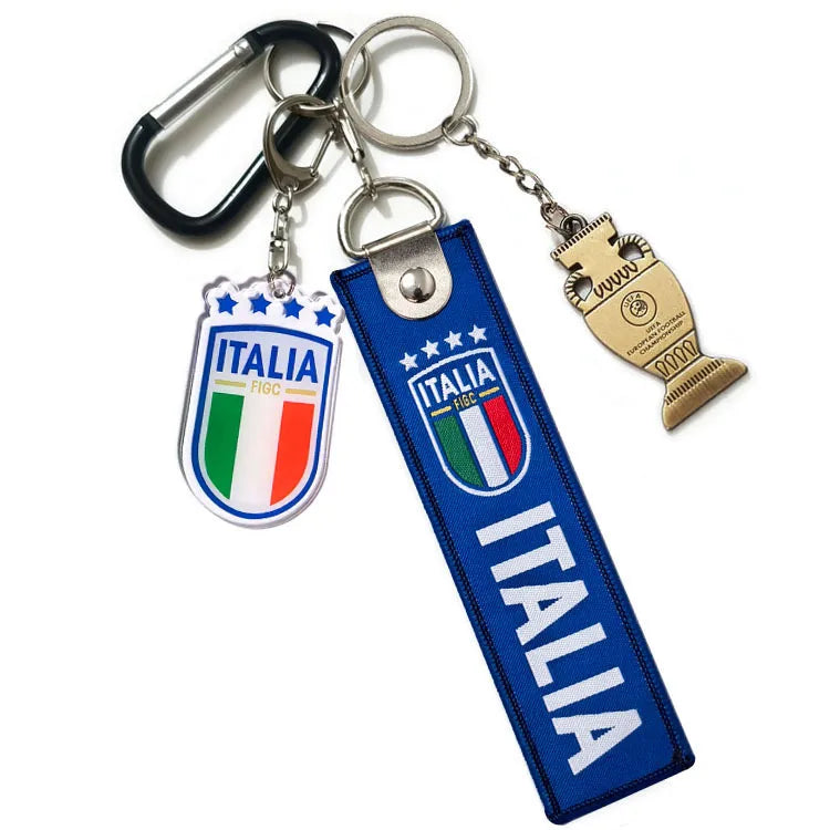 Modern Style Vocabulary Words/Name National Flag Acrylic Alloy Cloth Unisex Spring Ring Trigger Clasp Closure Keychain