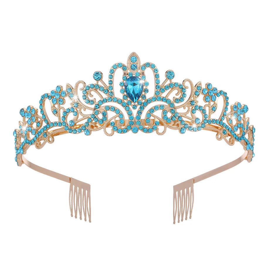 Fashion Women'S Crown Alloy Rhinestones Crown