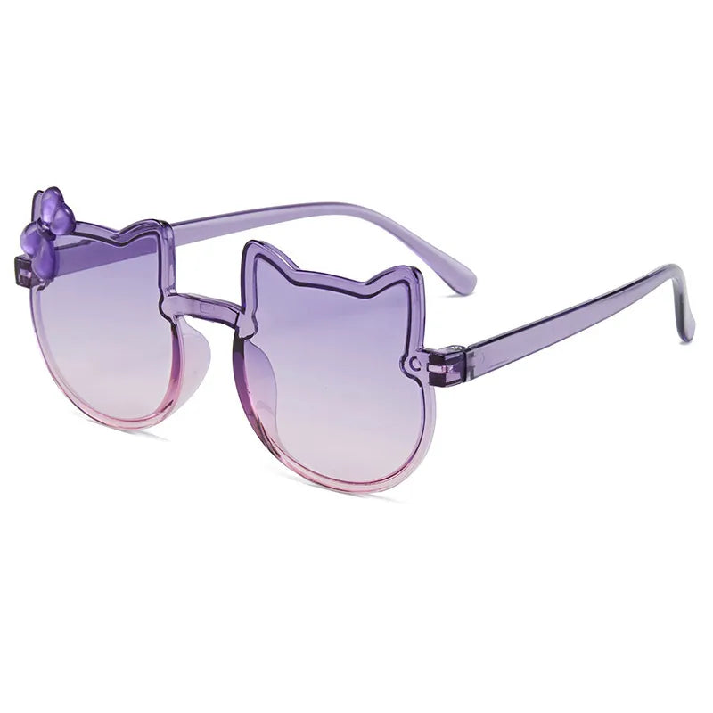 New Style Sunglasses Children's Sunglasses Wholesale Little Girl Cartoon Cute Super Cute Baby Sunshade Color Glasses