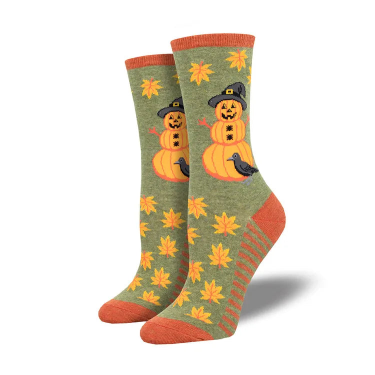 New Halloween Creative Funny Pumpkin Jacquard Tide Socks for Men and Women Couple Socks