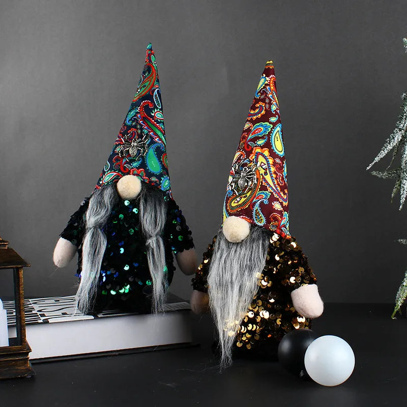 fashion halloween doll desktop ghost festival sequined dwarf decoration props