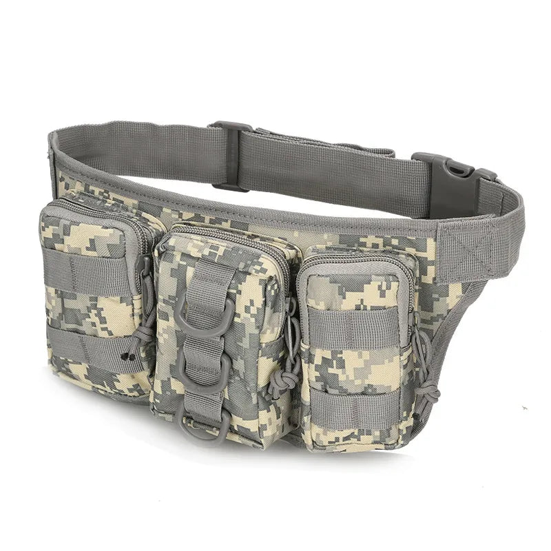 Unisex Simple Style Camouflage Oxford Cloth Waist Bags