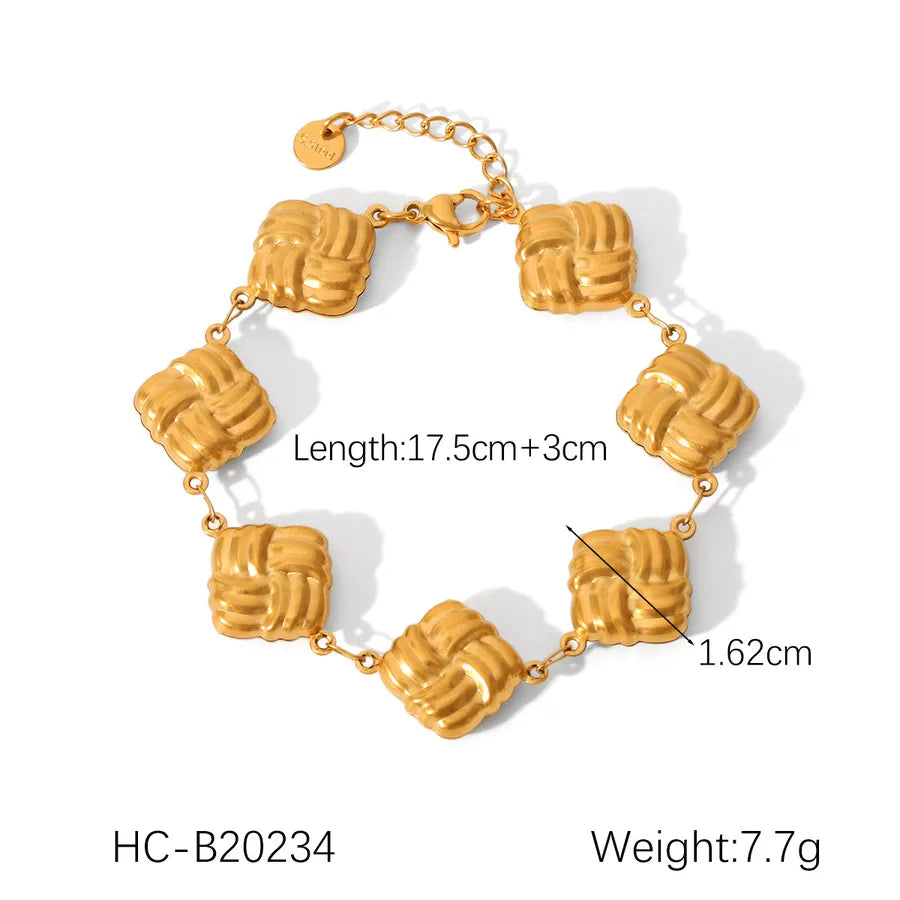 IG Style Retro Geometric 304 Stainless Steel Bracelets In Bulk