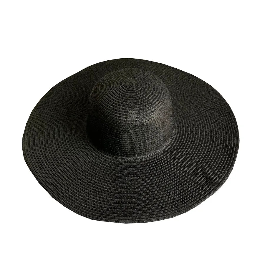 Women's Casual Style Basic Solid Color Big Eaves Straw Hat