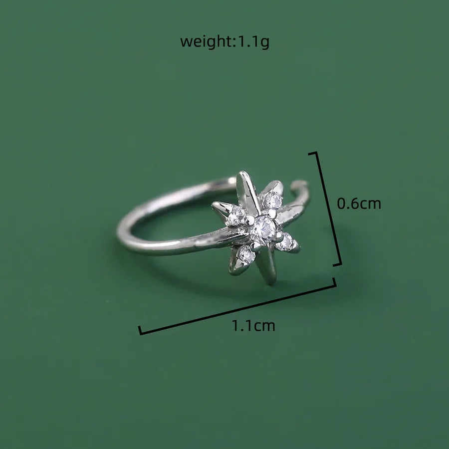 personality trend nose studs micro-studded piercing false nose ring crown nose clip zircon accessories