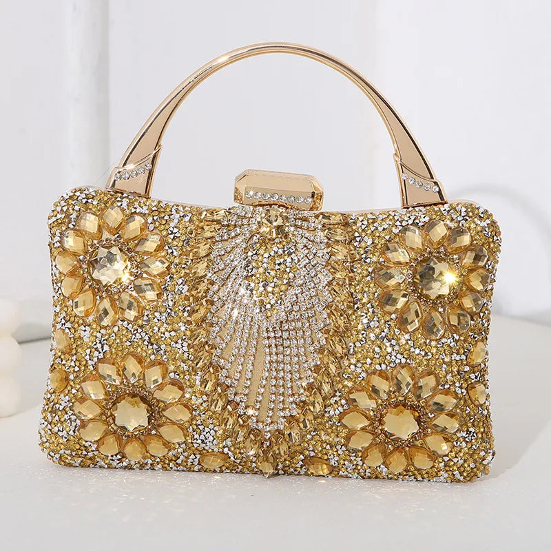 silver black red pu leather flower pillow shape evening bags