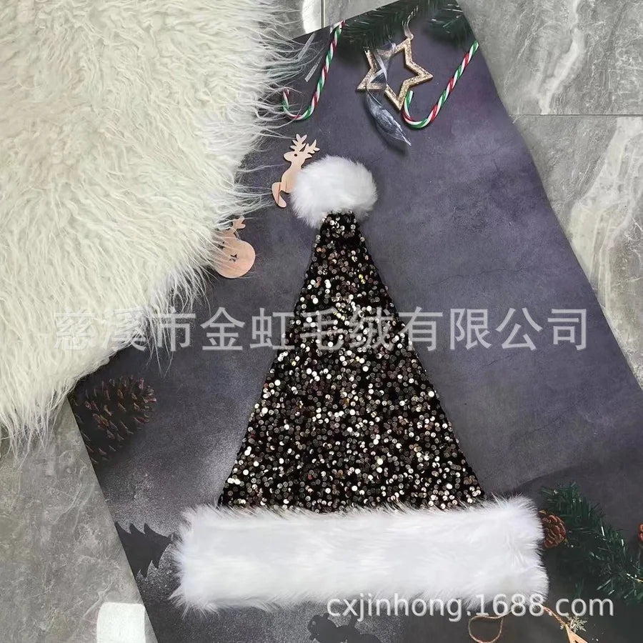 Christmas Basic Simple Style Color Block Nonwoven Party Festival christmas hat
