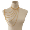 Fashion Hanging Neck Chain Clavicle Necklace Sexy Geometric U-shaped Tassel Single Shoulder Body Chain for Women
