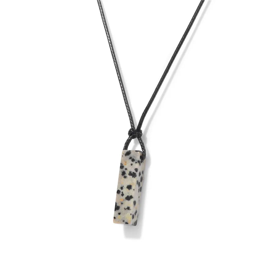 Retro Geometric natural stone Pendant Necklace In Bulk
