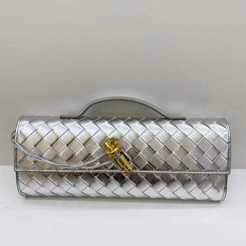 Women's Leather Solid Color Streetwear Square Flip Cover Envelope Bag
