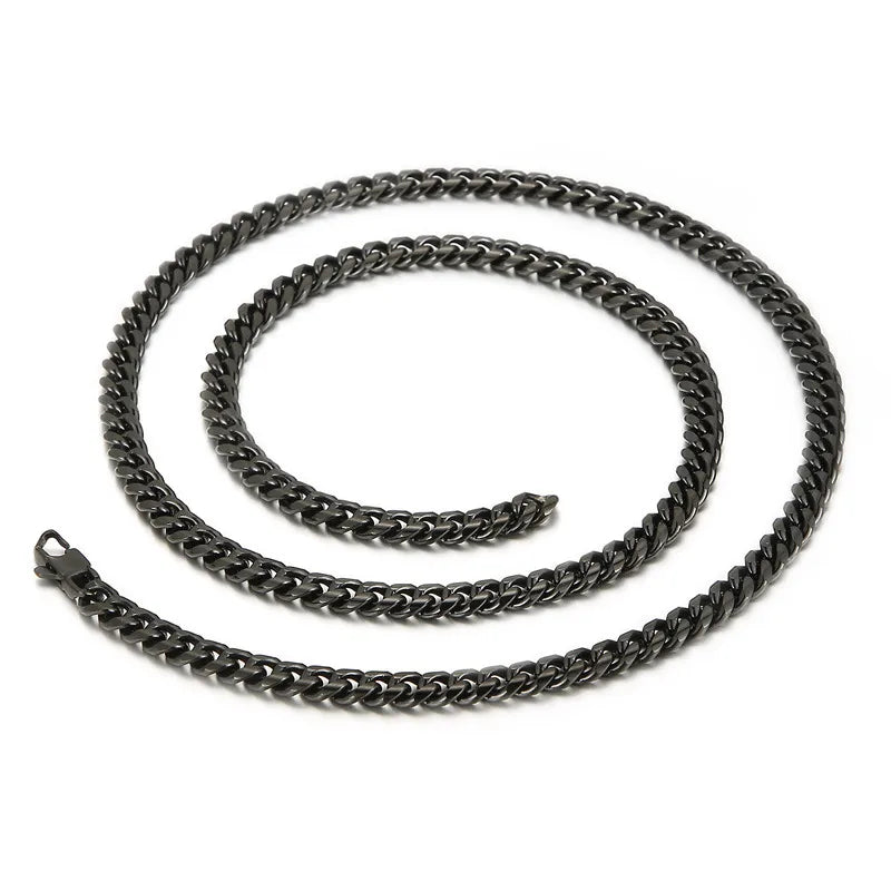 Simple Style Geometric Solid Color Titanium Steel 18K Gold Plated Men's Bracelets