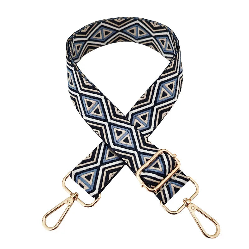 Polyester cotton Geometric Bag Strap