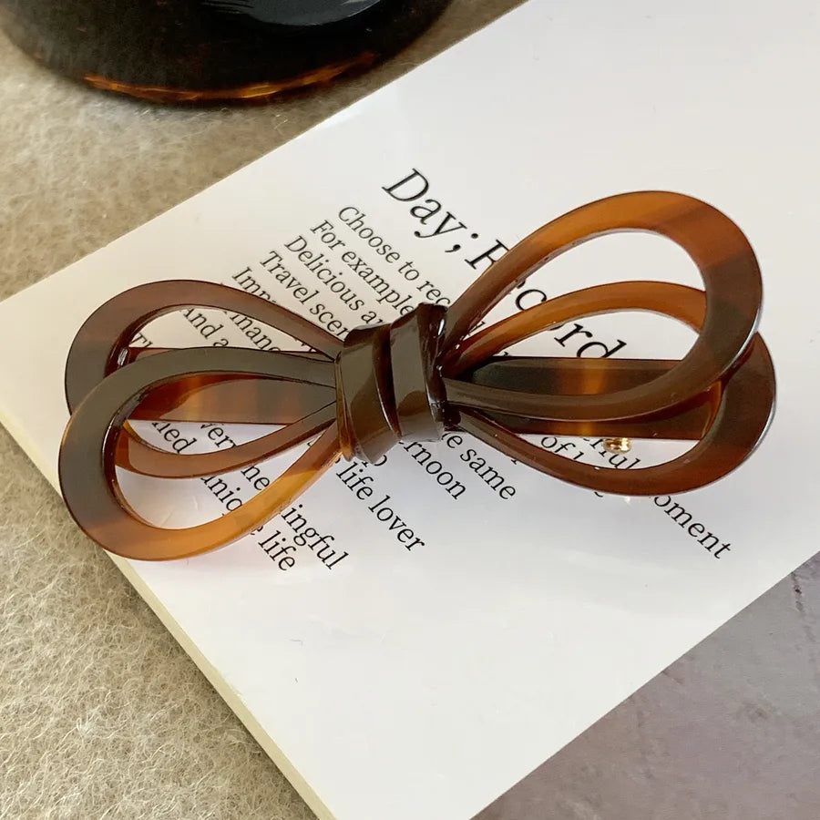 Retro Women's Bow Knot Acetic acid sheets Hair Clip