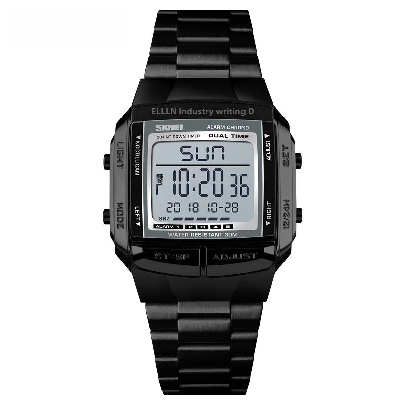 Time beauty multifunctional men's watch luminous waterproof sports electronic watch led watch electronic watch wholesale men