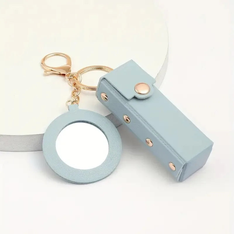 Creative small gift Women's lipstick key chain carry lipstick key bag Car pendant