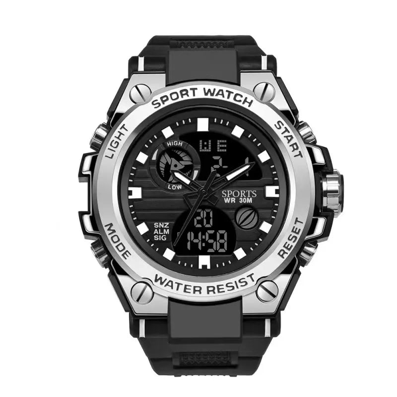Simple Style Letter Color Block Electronic Men's Watches