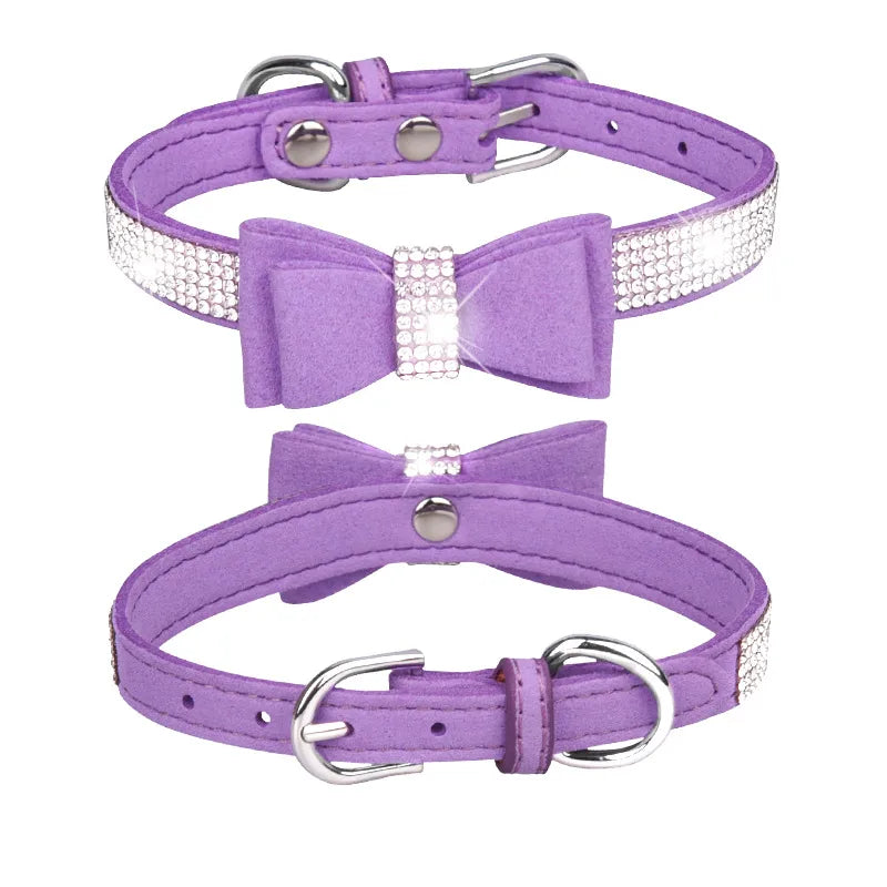 1 Piece All Seasons Simple Style Classic Style Microfiber Solid Color Pet Collar