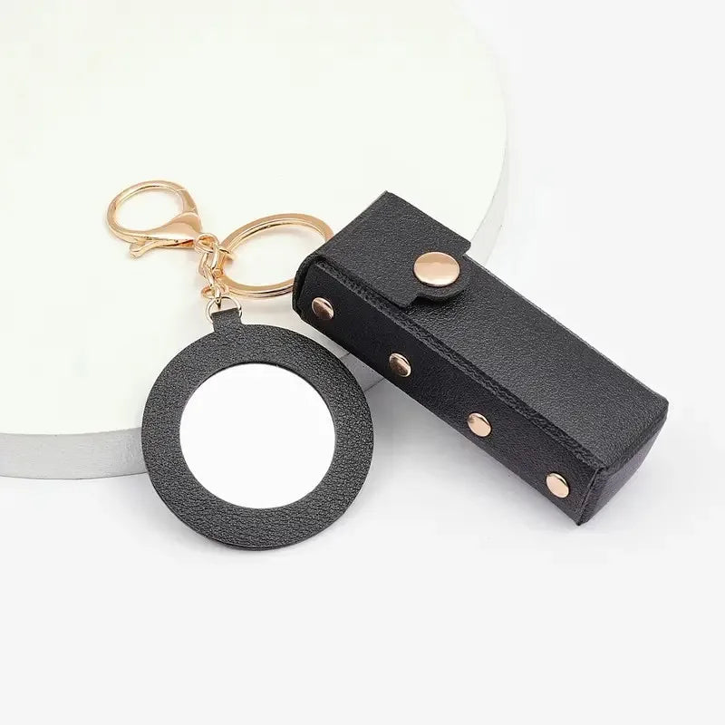 Creative small gift Women's lipstick key chain carry lipstick key bag Car pendant