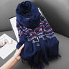 Women's Modern Style Classic Style Lattice Polyester Scarf