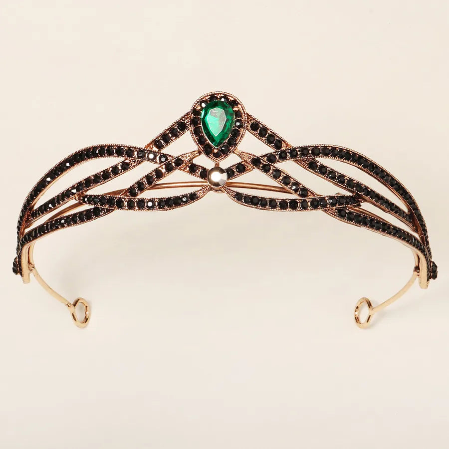 retro alloy multicolor diamond party crown wholesale nihaodropshipping
