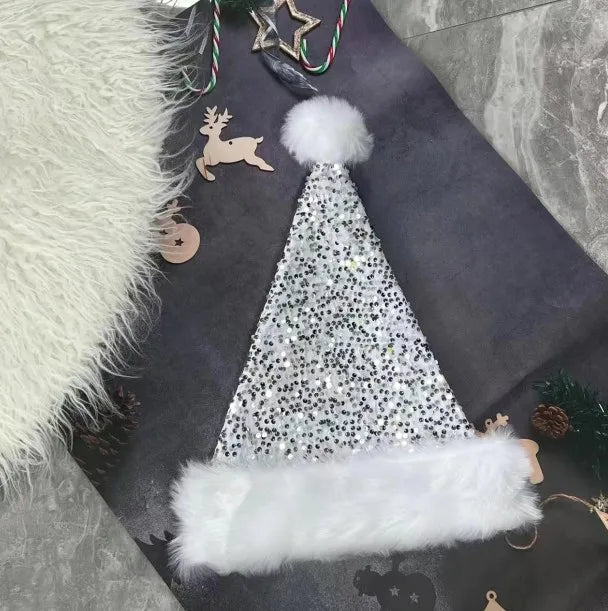 Christmas Basic Simple Style Color Block Nonwoven Party Festival christmas hat