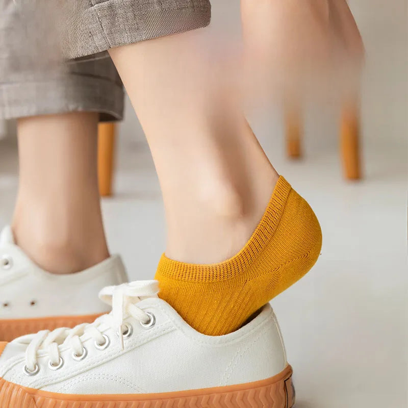 Zhuji socks ladies boat Socks summer shallow mouth invisible spring and autumn cotton non-slip with summer thin short socks women