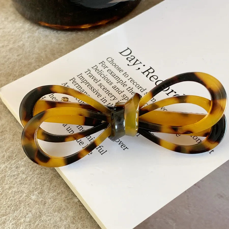 Retro Women's Bow Knot Acetic acid sheets Hair Clip