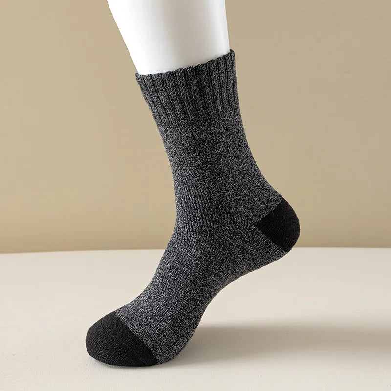 men's retro stripe solid color cotton ankle socks 1 set