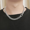 Hip-Hop Oval 304 Stainless Steel Polishing Men'S Necklace