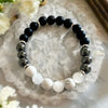 Natural Stone 8mm Bead Bracelet  Elastic Rope Agate Volcanic Stone Beaded Men's and Women's Bracelets  Wholesale