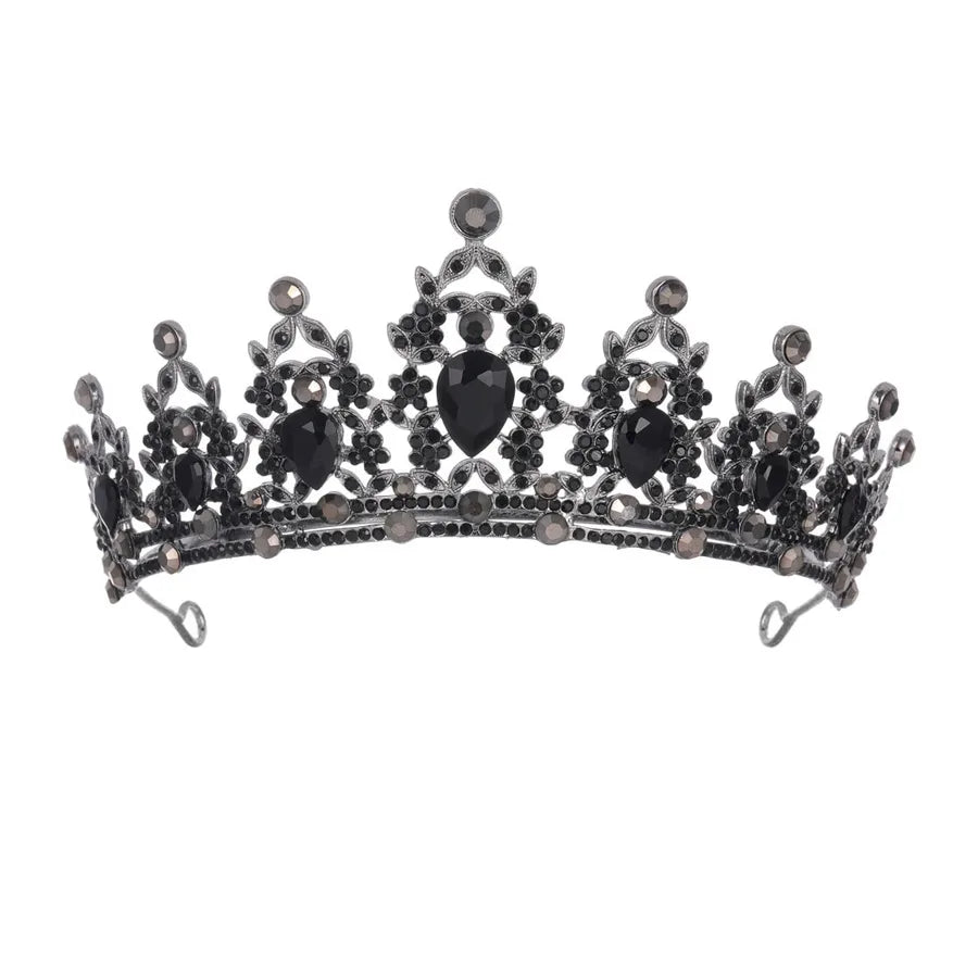 Fashion Women'S Crown Alloy Inlay Rhinestones Crown