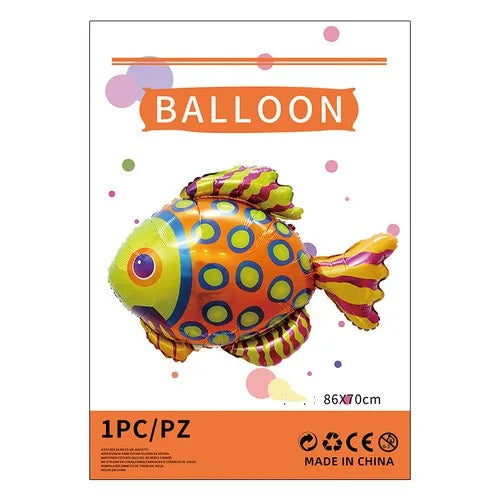 cartoon style cute animal mermaid aluminum film holiday party balloons