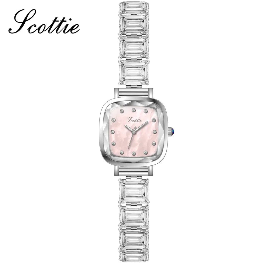 Simple Style Solid Color Jewelry Buckle Quartz Watch Women's Watches
