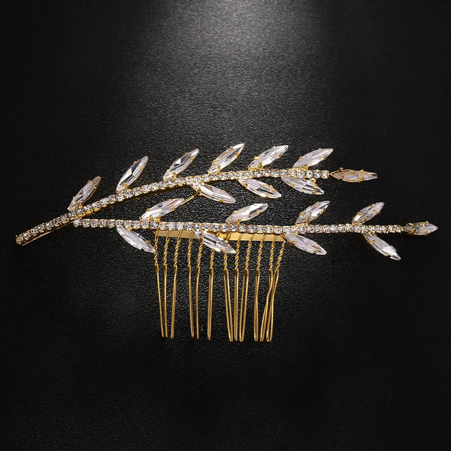 New Handmade Crystal Hair comb Wedding Jewelry Fashion Elegant Bride Hair comb Hair Headwear Hair comb