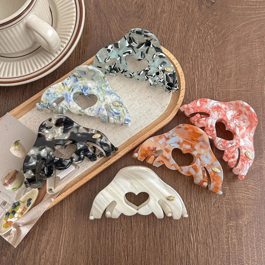 New Style Simple Acetate Hair Claw Women's Elegant Versatile Shark Bite Hair Accessories For Updo Hair Styling