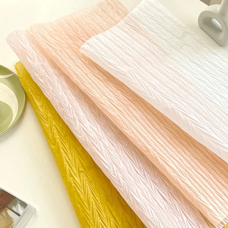 Romantic Simple Style Solid Color Crease paper Paper Date Festival Gift Wrapping Supplies Party Supplies Gift Wrapping Supplies 5 PCS/Package