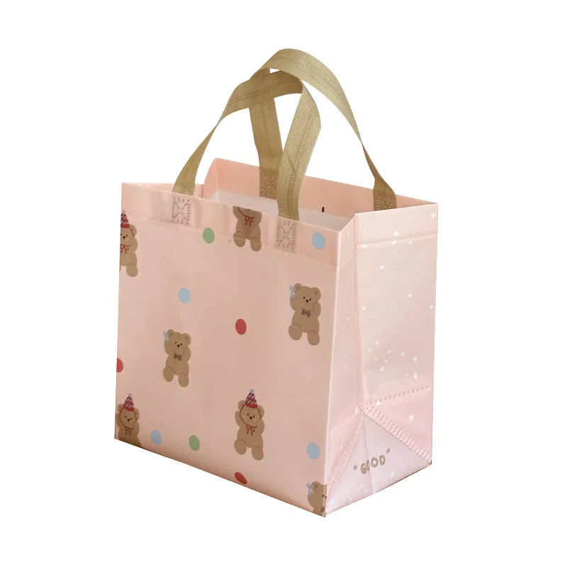 Women's Cartoon Bear One Shopping bags