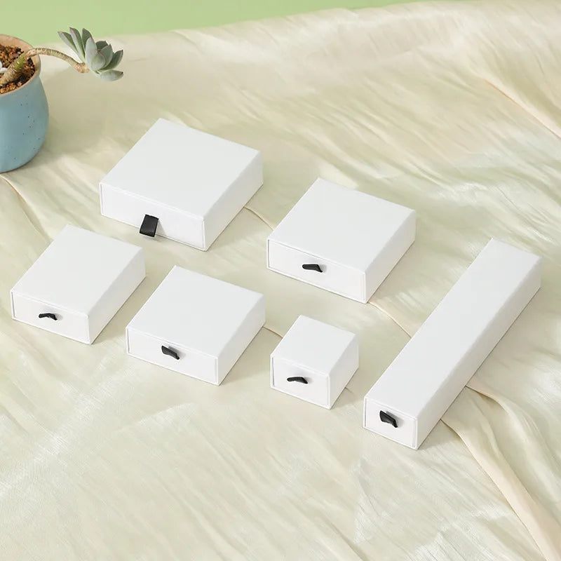 Basic Solid Color Paper Jewelry Boxes