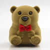 Cute Bear Bow Knot Flocking Jewelry Boxes