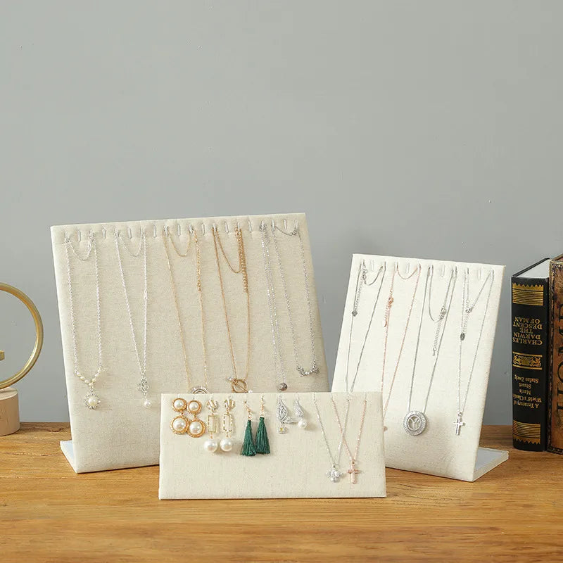 Basic Modern Style Classic Style L Shape Density plate Flannel Jewelry Display Jewelry Rack