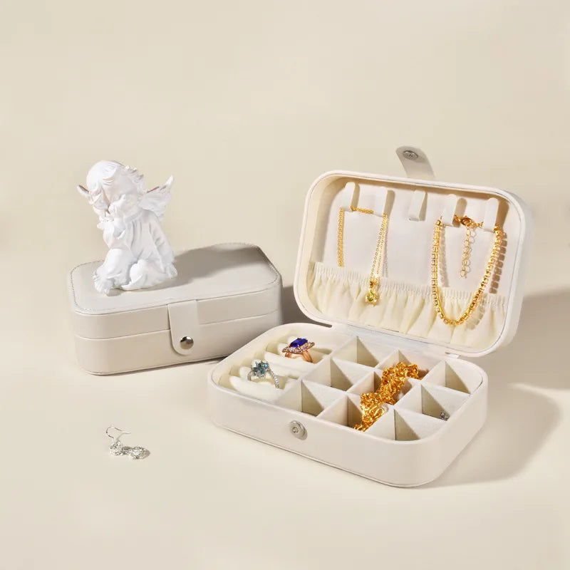 1 Piece Pu Leather Elegant Simple Style Daily Date Solid Color Jewelry Boxes