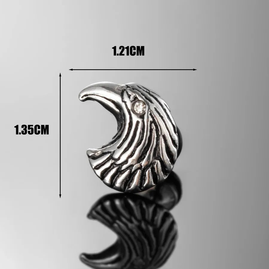 1 Piece Halloween Vintage Style Simple Style Cool Style Cat Skull Eagle 316 Stainless Steel  Ear Studs