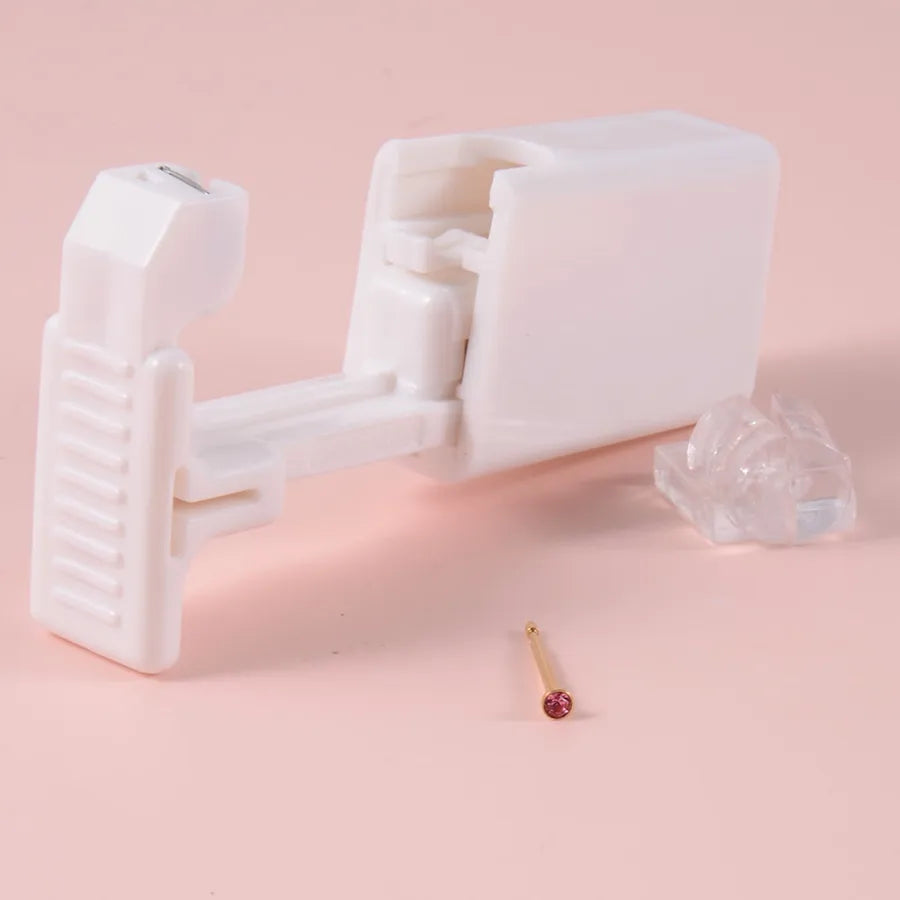 Disposable Low Beating Nose Stud Tool Nose Stud Staple Gun Built-in 316L Zircon Stainless Steel Earrings Nose Ring Nose Stud Piercing Tool